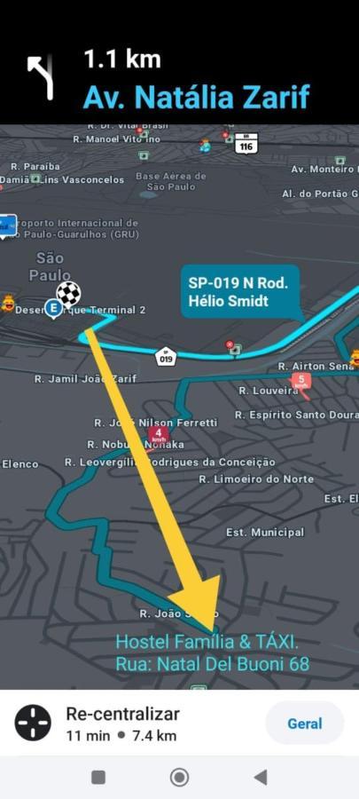 Família Quartos Individuais C Banheiro&táxi Próximo Do Aeroporto Internacional De Sp Guarulhos